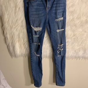 Topshop Moto Jamie distressed jeans
